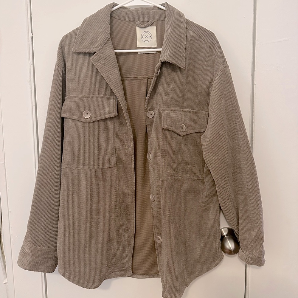 Oversized shirt jacket